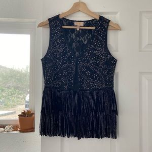 Verb by Pallavi Singhee beaded v-neck tank